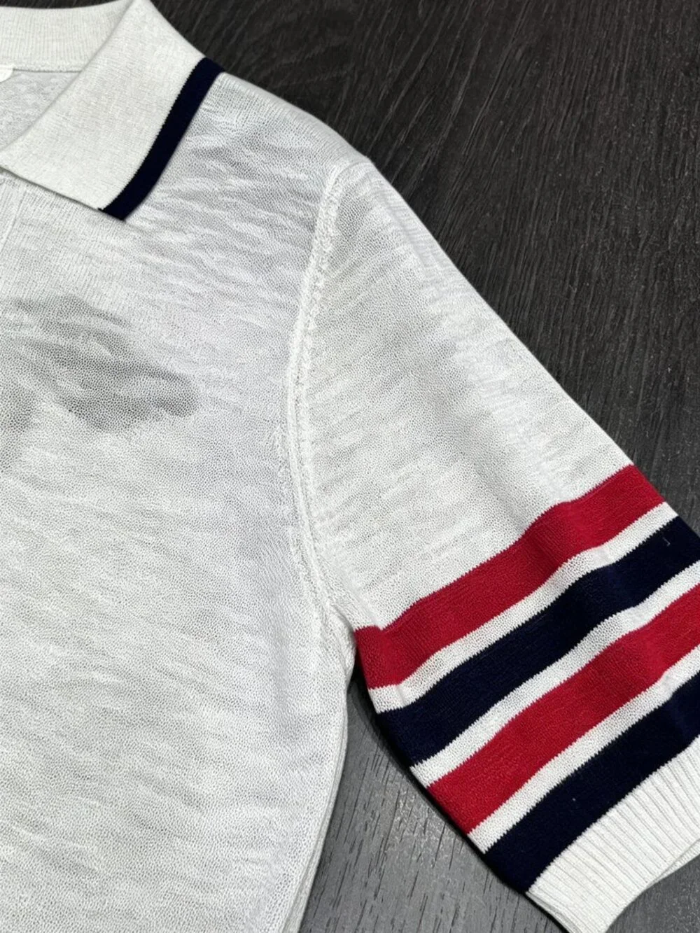 Thom Browne Hector Dog Polo Collar Knit Short Sleeve 🐶 Luxury Designer - Picture 5 of 6